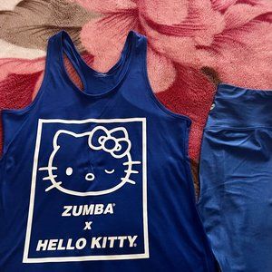 Zumba Hello Kitty top+leggings in blue